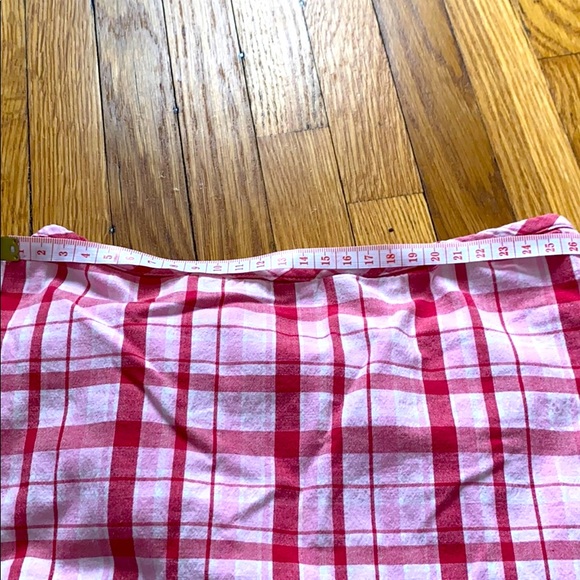 Pink, white and red plaid mini skirt/skort! - Picture 10 of 12